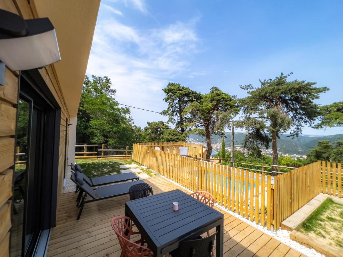 La Booa - Ecolodge En Ardeche - Piscine Privee - Ecolodgite Ozon  외부 사진